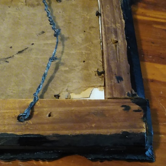 Old Antique Frame with Gentleman Silhouette - Picture 12 of 16